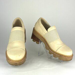 SOREL Joan Now City Loafers - Cream, Size 7